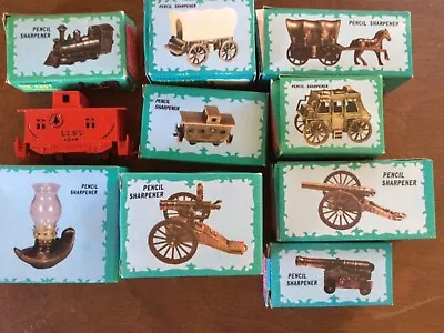 Vintage Die Cast Metal Pencil Sharpeners Lot Of 10 • $14