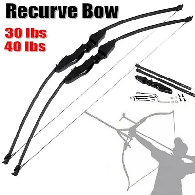30/40lbs Archery Recurve Bow 51  Takedown Right Hand Shooting Practice Outdoor • $33.99