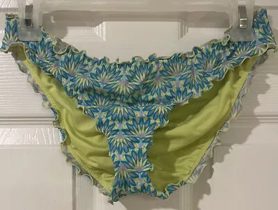 Victoria Secret Sz Sm The Ruffle Cheeky Multi-Color Bikini Bathing Suit Bottom • $8.99