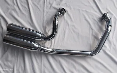 Custom Chrome 2-into-2 Exhaust System For Harley V-Rod VRSCA/VRSCB • $600