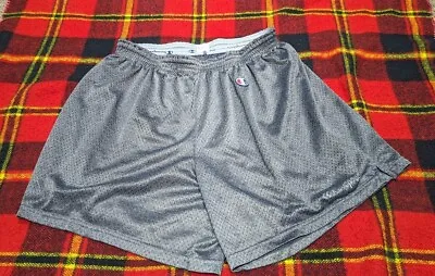 Vintage Champion Authentic Mesh GRAY Gym Shorts Men’s SZ XL • $19.99