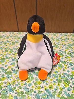 Ty Waddle The Penguin Beanie Baby 1996 • $2