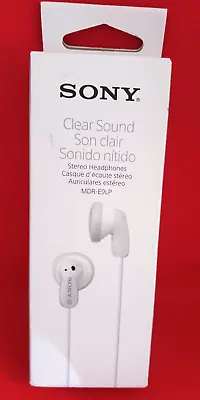 Sony Clear Sound Stereo Earbuds - White - MDR-E9LP • $7.50