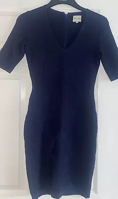 Reiss Blue Jacquard Bavy Bodycon Dress Size 8 Great Condition • £17