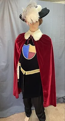  Free Shipping  Deluxe  Man In The Iron Mask  Musketeer Costume  • $175