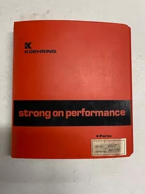 $34.95 • Buy Koehring 666D Hydraulic Excavator Factory Master Parts Book Manual SKU11