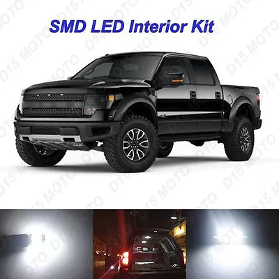 $15.98 • Buy White LED Interior Bulbs Package + Puddle + License Plate Lights For Ford F150
