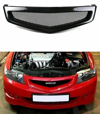 For Acura Tsx Mugen Style Mesh Grill Sport Honda Accord 2006-2008 Abs Plastic • $230