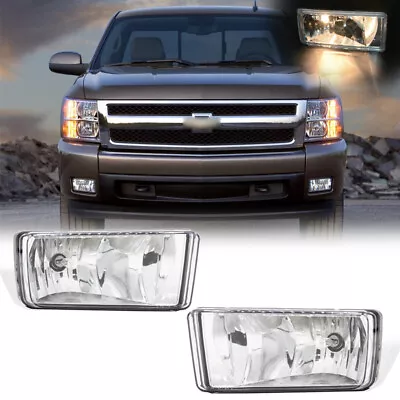 For 2007-2015 Chevy Silverado 1500 2500 3500 HD Tahoe Bumper Fog Lights Lamps 07 • $18.30