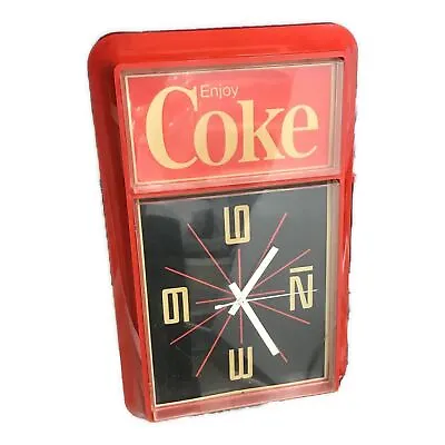 Enjoy Coke Coca Cola Advertising Clock No. AE000569 Underwriters Laboratories • $687.51