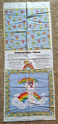 Vintage Rainbow Brite 1983 Hallmark Cards Inc Uncut Pillow Fabric Full Pattern • $47.95