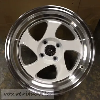 16  Swirl Tmb Style Wheels Rims White Fits Mitsubishi Mirage De Es Mini Cooper • $559.69