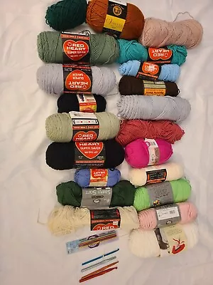 Yarn Skeins With Needles New And Used • $20