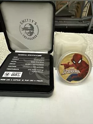 1oz Silver Marvel Spider-Man Coin • $175.99