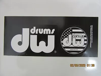 Dw Drum Workshop Decal Case Rack Bumper Stickers 2 Stickers One Sheet New Rare • $2.99