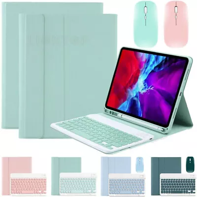 $24.95 • Buy Bluetooth Keyboard Leather Case Cover&Mouse For IPad 8/9th 10.2 Air 5 10.9 10th 
