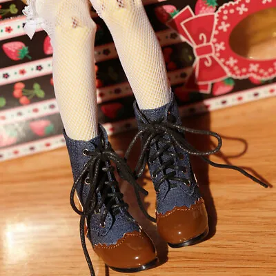 1/4 BJD Shoes MSD Jean Stitched Boots Dollfie LUTS MID DOD AOD SOOM EID DZ AF DK • $18.39