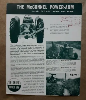 Vintage Mcconnel Power Arm Catalogue Brochure (trimmer Hedge Bucket Reach) • £75