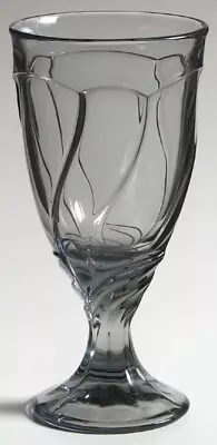 6 Noritake Sweet Swirl Gray Ice Tea Glasses/ Goblets 7 3/8 X 3 5/8 Discontinued  • $10.99