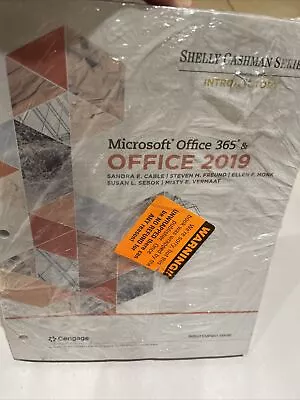 Book Loose Leaf Microsoft Office 365 & Office 2019 Shelly Cashman Series Intro • $71.92