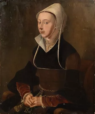 Large 16th Century Dutch Portrait Of Francisca Van Luxemburg JAN VAN SCOREL • £16000