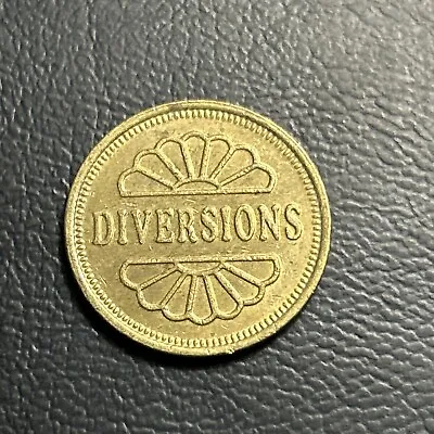 Diversions Crazy Wizard Logo Game Video Arcade Token F3 • $3.49