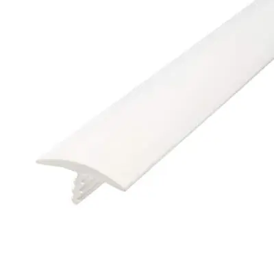 Plastic T-molding 1 Inch White Flexible Polyethylene Center Barb Tee Moulding... • $44.34