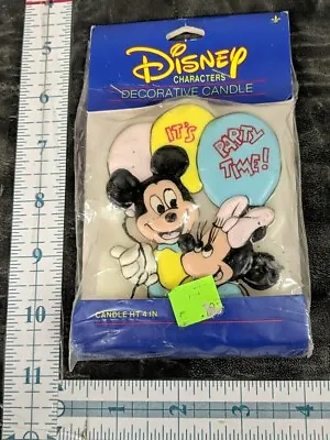 NOS Disney Mickey And Minnie Mouse Birthday Cake Candle By Gibson • $12.99