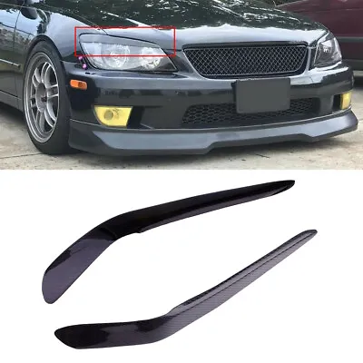 Carbon Fiber Headlight Eyelid Cover Fit For Lexus IS200 IS300 Altezza XE10 98-05 • $80.94