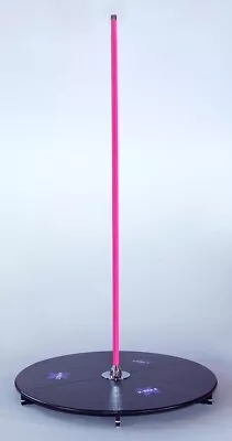 $879.99 • Buy XPole X-STAGE Lite 45mm Spinning Static Dance Exercise X Pole Podium Set SL Pink