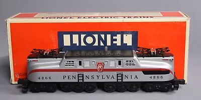 Lionel 6-18308 O Gauge Pennsylvania Silver GG-1 Electric Locomotive #4866/Box • $177.75