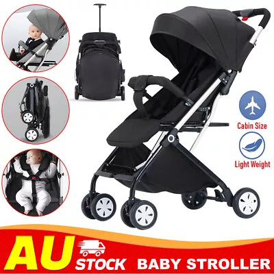 Baby Stroller Pram One Key Folding Pushchair Jogger Child Travel Carry On Plane • $129.95