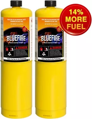 BLUEFIRE 2x MAPP MAP PRO Gas Fuel Cylinder14.1oz14% BonusHotter Than Propane • $34.09