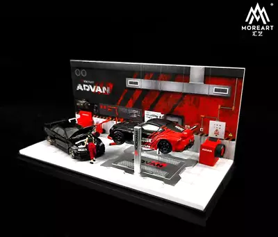 MoreArt 1:64 Scale Advan Auto Repair Workshop Diorama Replica Workshop • $49