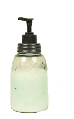 Midget Pint Mason Jar Soap Dispenser Pump  Rustic Country Bathroom Kitchen Decor • $16.50