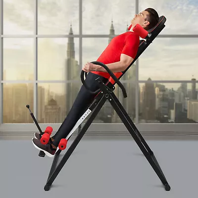 Gravity Inversion Table Foldable Back Neck Pain Exercise Therapy Bench • $169.10