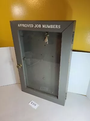Vintage Garage Workplace Key Box Display Cabinet 2D14 • $400
