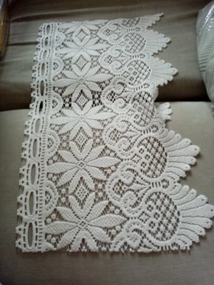 £2 • Buy Lace Oblong Embroidery Table Place Mat Floral Home Party  Dining Doily Cover