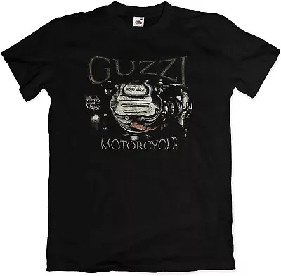 T-Shirt For Moto GUZZI Retro Motorcycles Fans Aircooled Engine Head  • $25.97