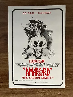 Amarcord Magali Noël Bruno Zanin Pupella Maggio 1973 Danish Movie Program • $19.99