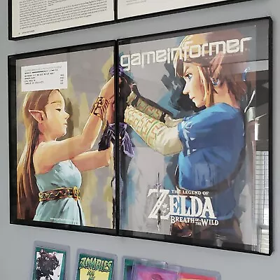 FRAMED Legend Of Zelda Breath Of The Wild Ad Video Game Wall Art V1 • £43.39