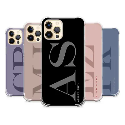 Personalised Phone Case Initial Name For IPhone 15 13 12 8 14 Pro Silicone Cover • £6.29