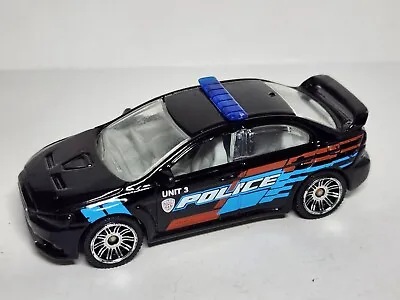 2012 Matchbox '10 MITSUBISHI LANCER EVOLUTION X POLICE Black MBX Highway MB808 • $5.99