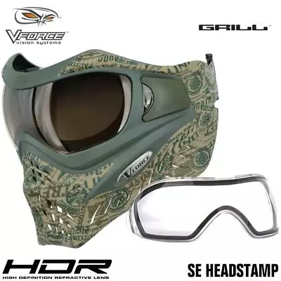 V-Force Grill Thermal Paintball Mask Goggles - SE Headstamp • $129.95