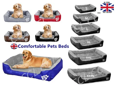£13.99 • Buy UK Pet Dog Cat Bed Puppy Cushion House Soft Warm Kennel Mat Blanket Washable Bed