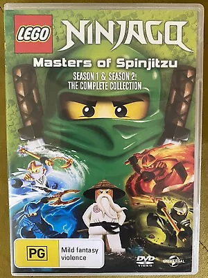 LEGO Ninjago - Masters Of Spinjitzu - Season 1 & 2 Complete Collection DVD VGC • $34.95