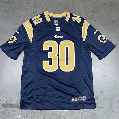 Todd Gurley II Jersey Mens Medium Blue Rams Nike On Field Preowned • $19.99