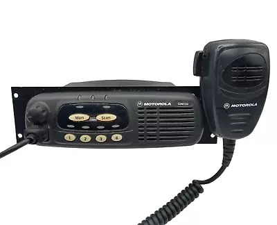 Motorola CDM750 136-174 MHz VHF 45w Mobile  Radio AAM25KKC9AA1AN W Mic & Bracket • $124.99