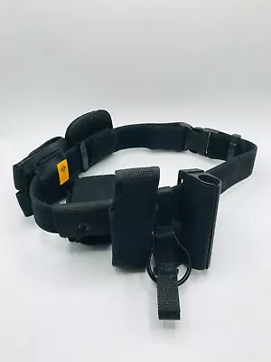 Raine Medium Waist Nylon Duty Belt Coplok Buckle Black Holsters • $25.76