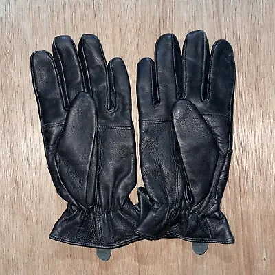 Vintage Leather Motorcycle Gloves Ladies Large Fleece Lined • $14.99